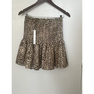 NWT Aqua Cheetah Print Tube Top Size Small